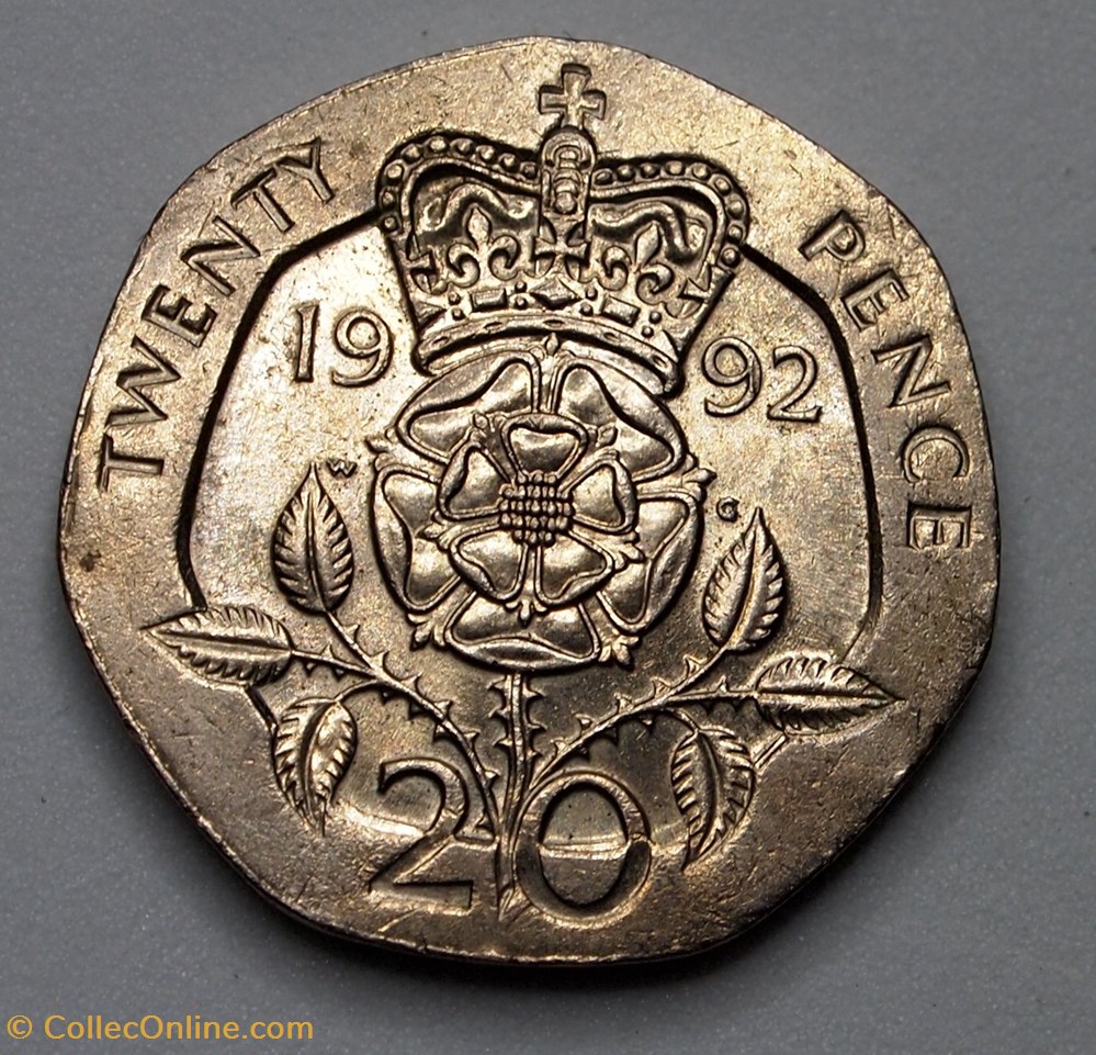 20 Pence - 1992 monnaies monde royaume uni 20 pence 1992
