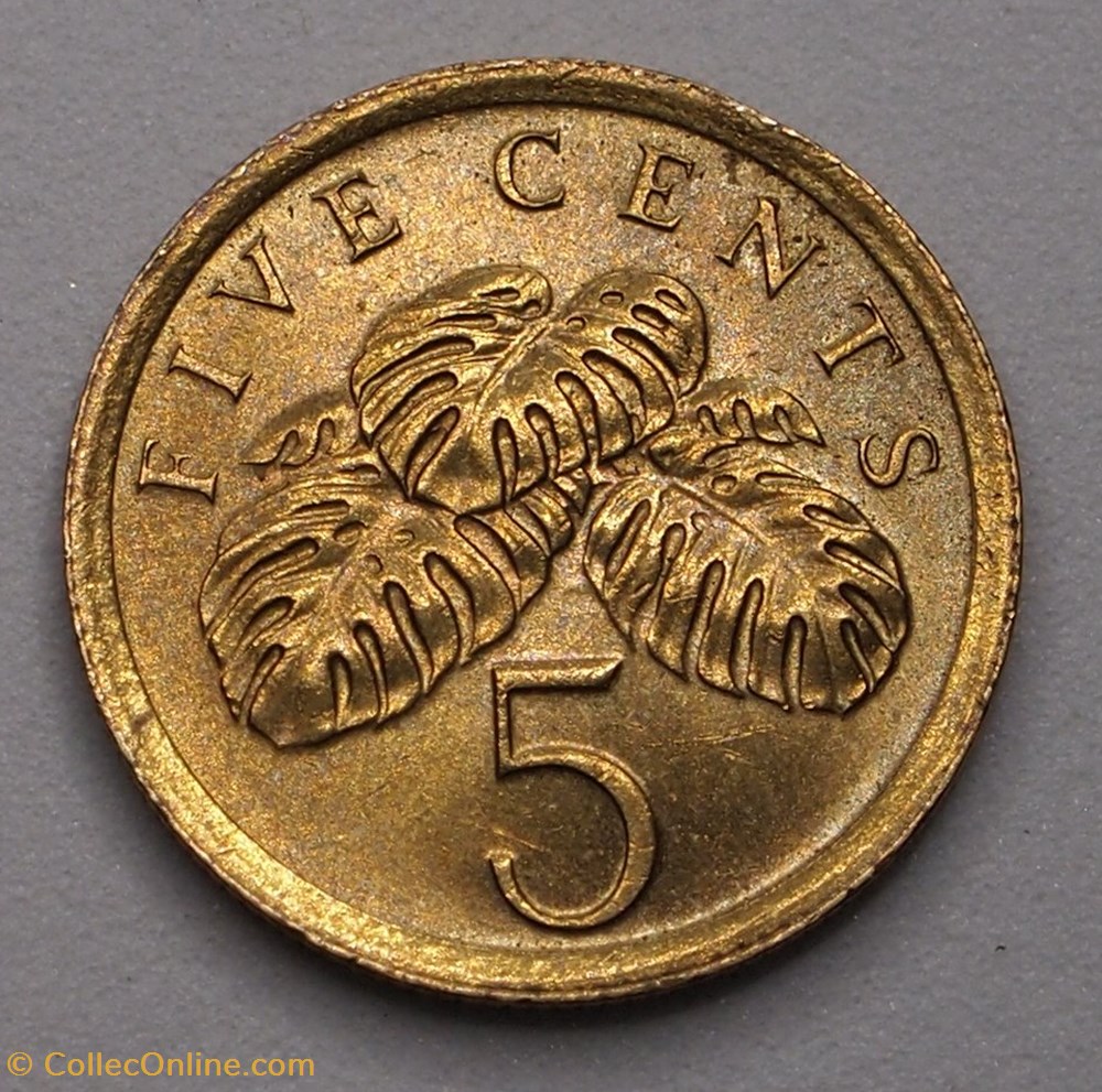 5 Cents - 1988 monnaies monde singapour 5 cents 1988