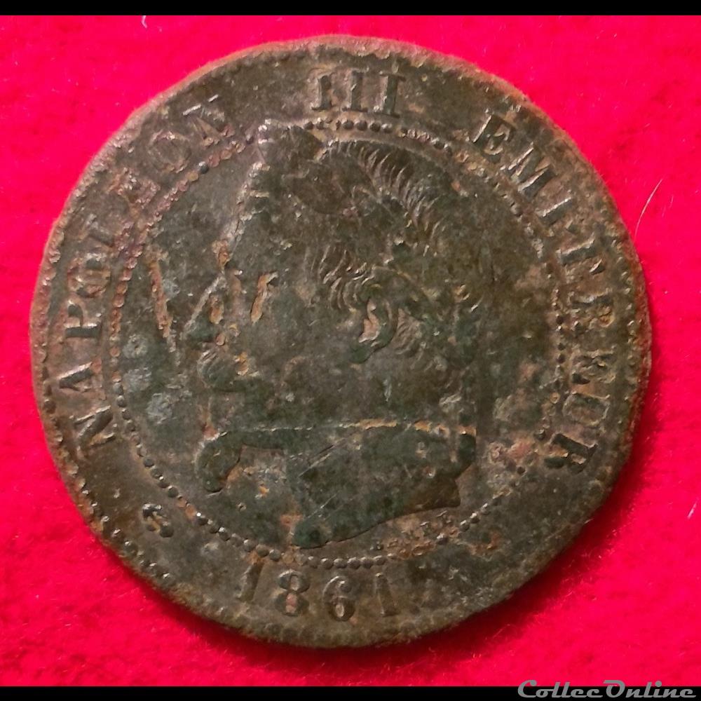 Napoléon III - 2 Centimes - 1861 - Bordeaux monnaies monde france napoleon iii 2 centimes 1861 bordeaux
