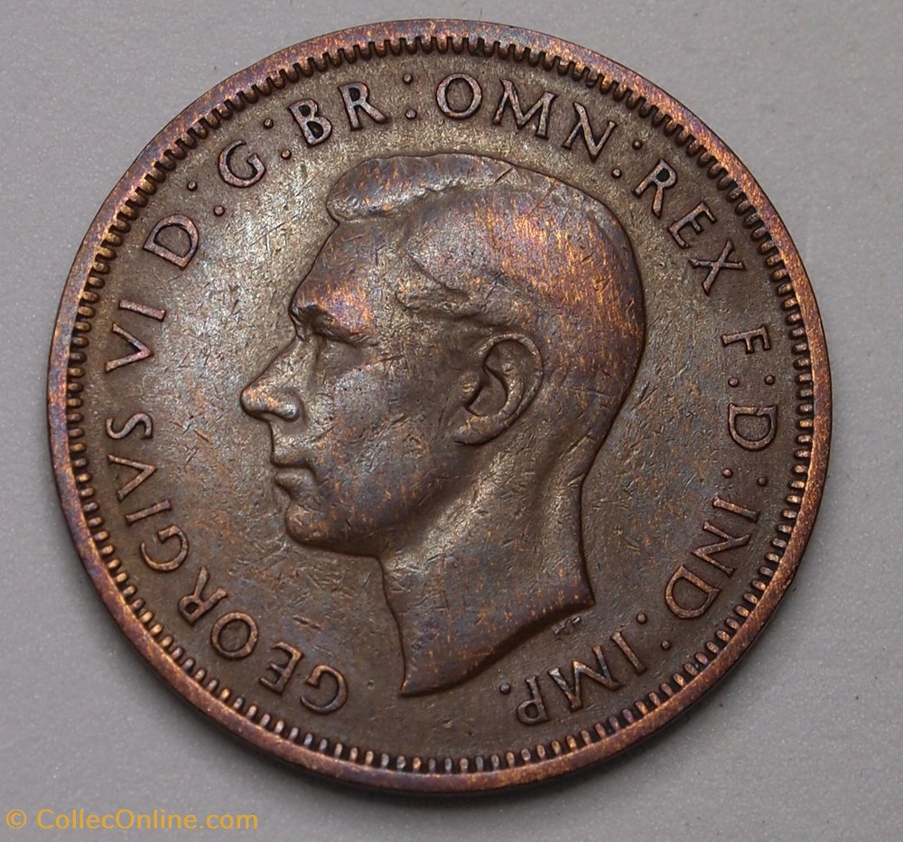 monnaies monde royaume uni 1 2 penny 1948