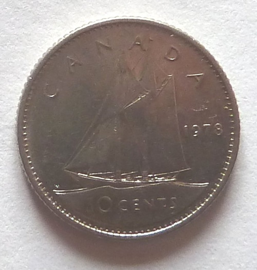 monnaies monde canada 10 cents 1978