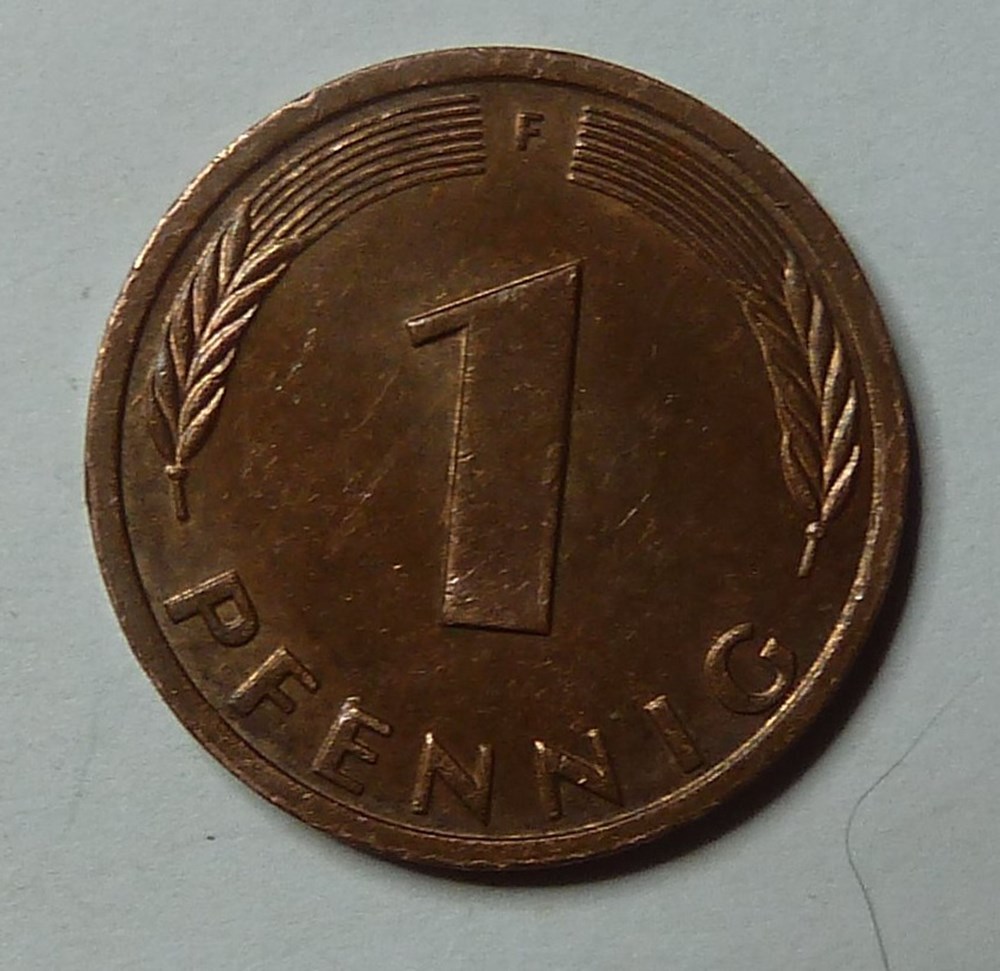 1 Pfennig - 1984 F monnaies monde allemagne 1 pfennig 1984 f
