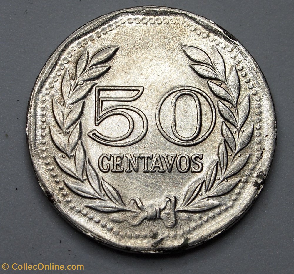 monnaie monde colombie 50 centavos 1979