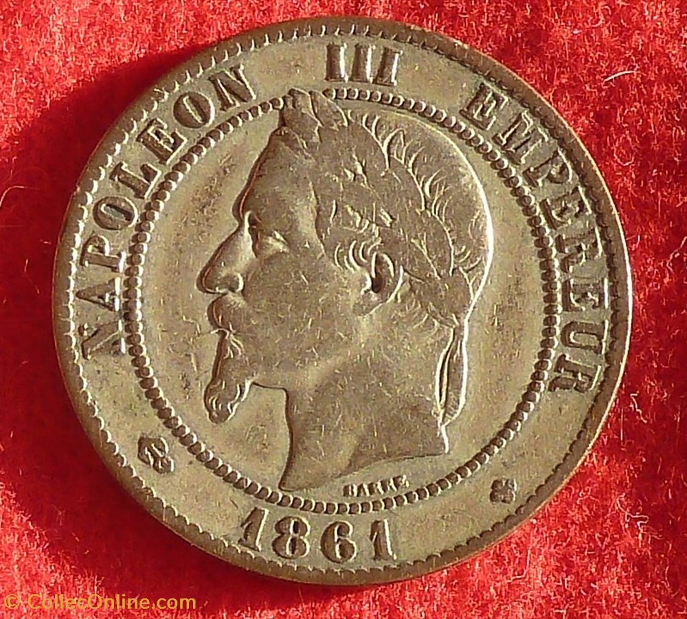 monnaies monde france napoleon iii 10 centimes 1861 strasbourg argente