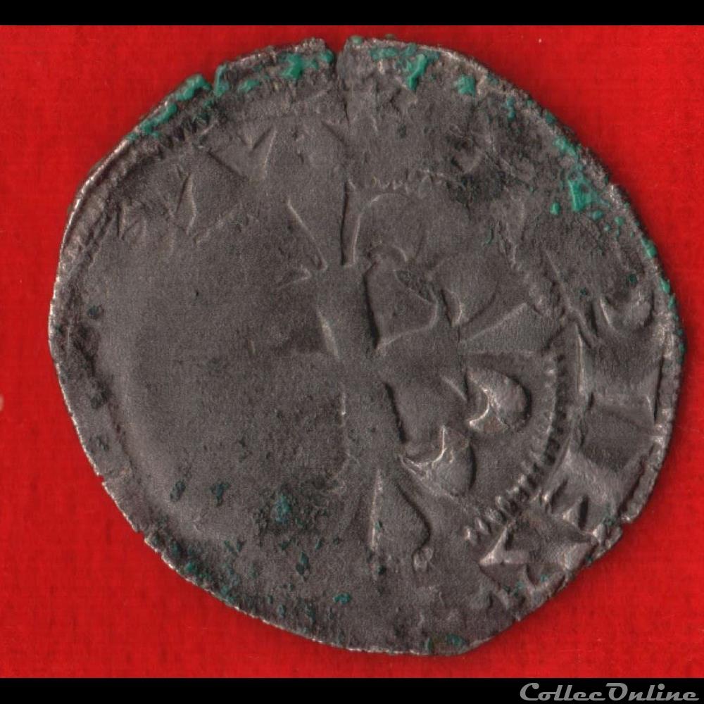 monnaies europe medievale france royales double parisis 1328 1350