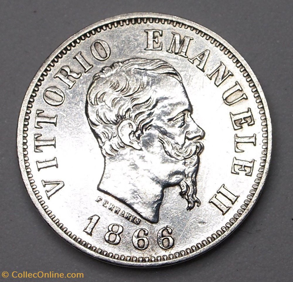 50 Centesimi - 1866 M BN monnaie monde italie 50 centesimi 1866 m bn