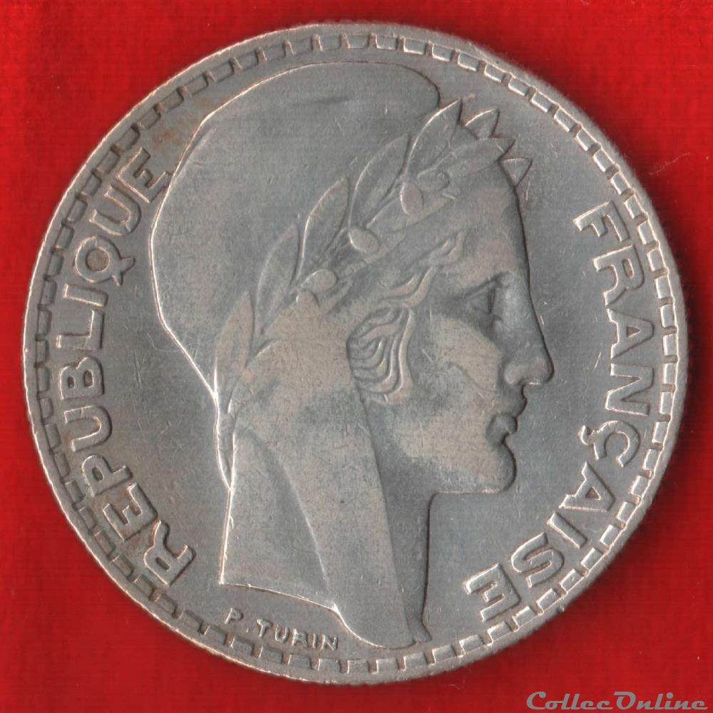 valeur piece 10 francs turin 1934