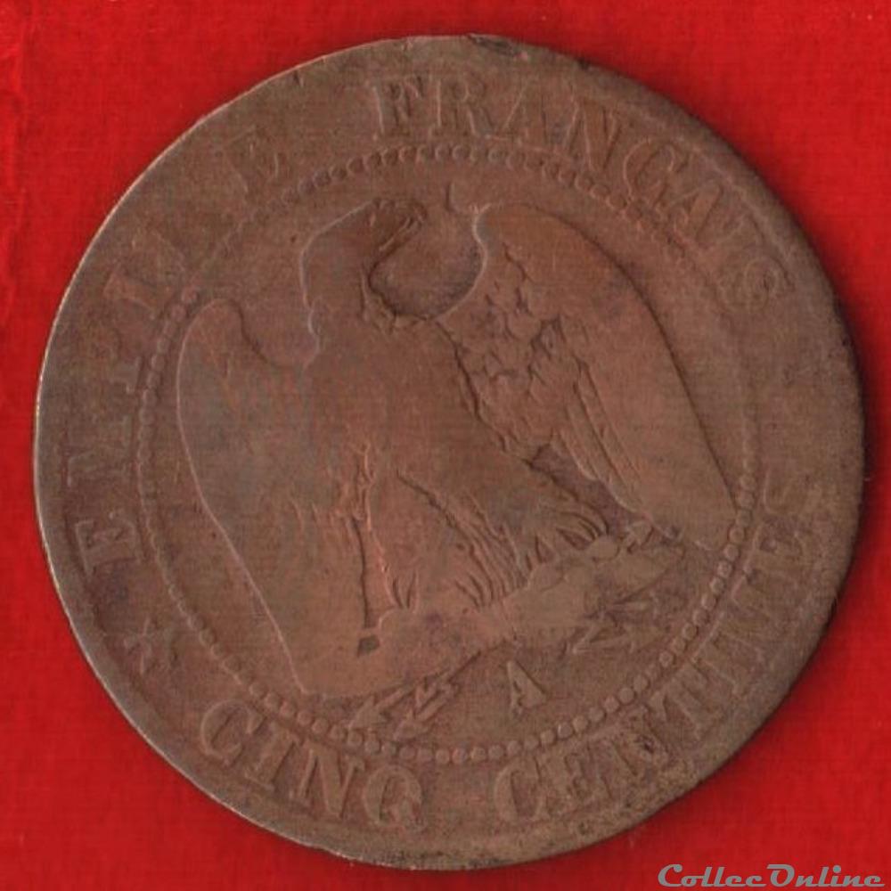Napoléon III - 5 Centimes - 1861 - Paris monnaies monde france napoleon iii 5 centimes 1861 paris