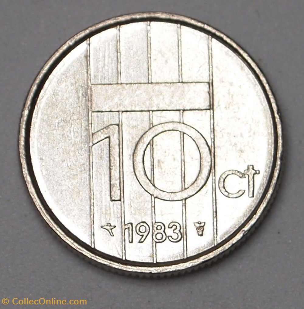 10 Cents - 1983 monnaies monde pays bas 10 cents 1983