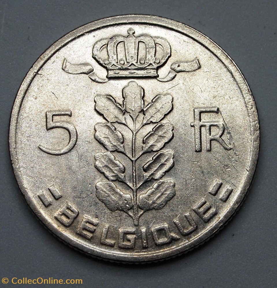 5 Francs - 1967 monnaies monde belgique 5 francs 1967