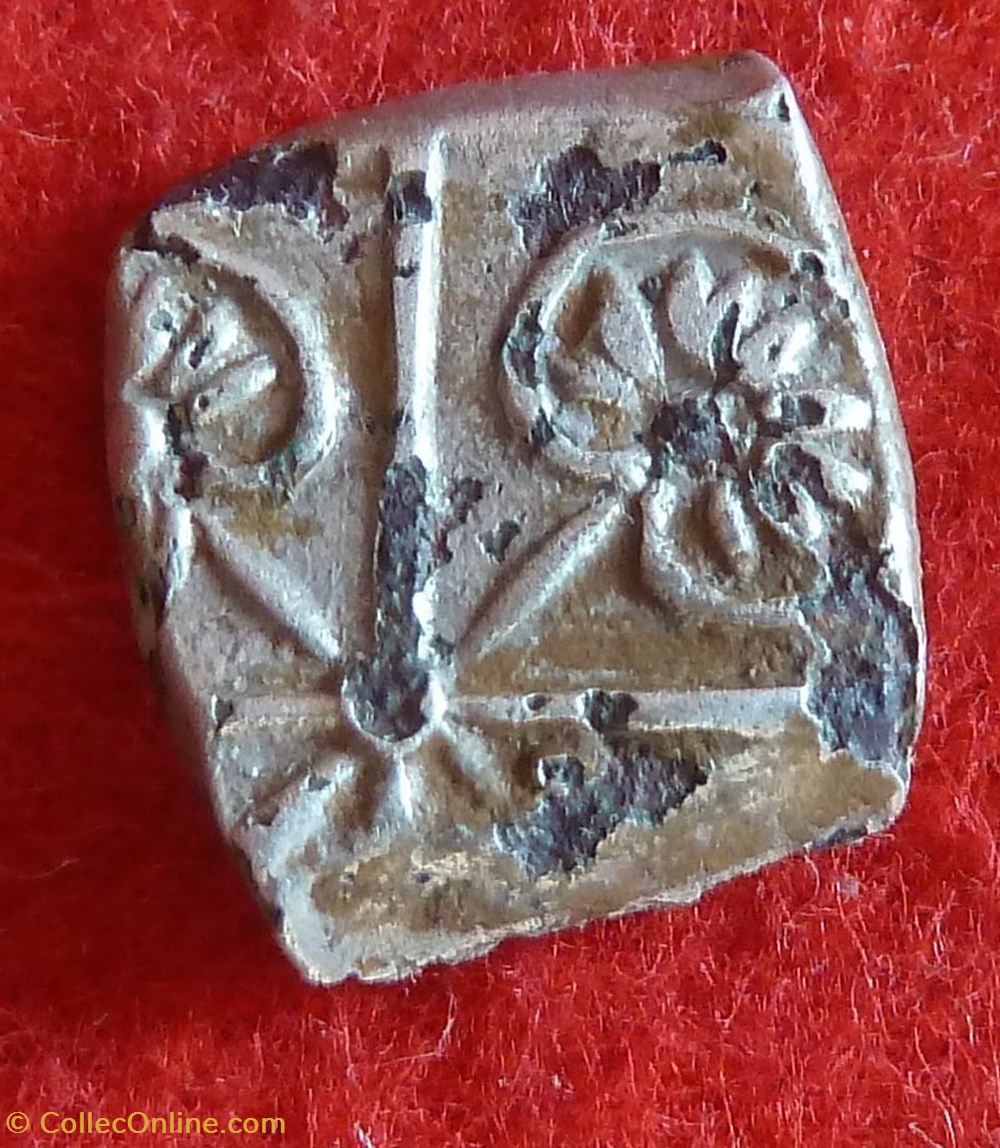 monnaies antiques celtes rutenes drachme aux feuilles aquatiques