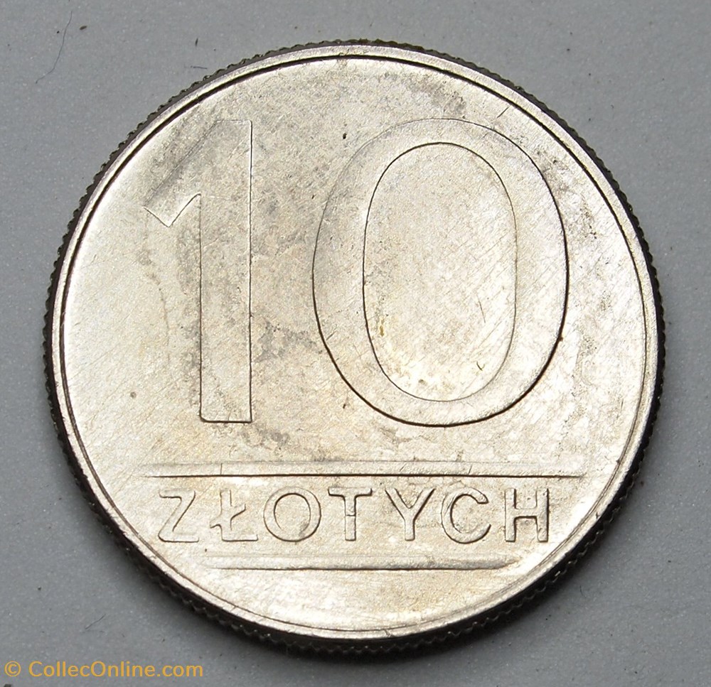 10 Zlotych - 1988 MW monnaies monde pologne 10 zlotych 1988 mw