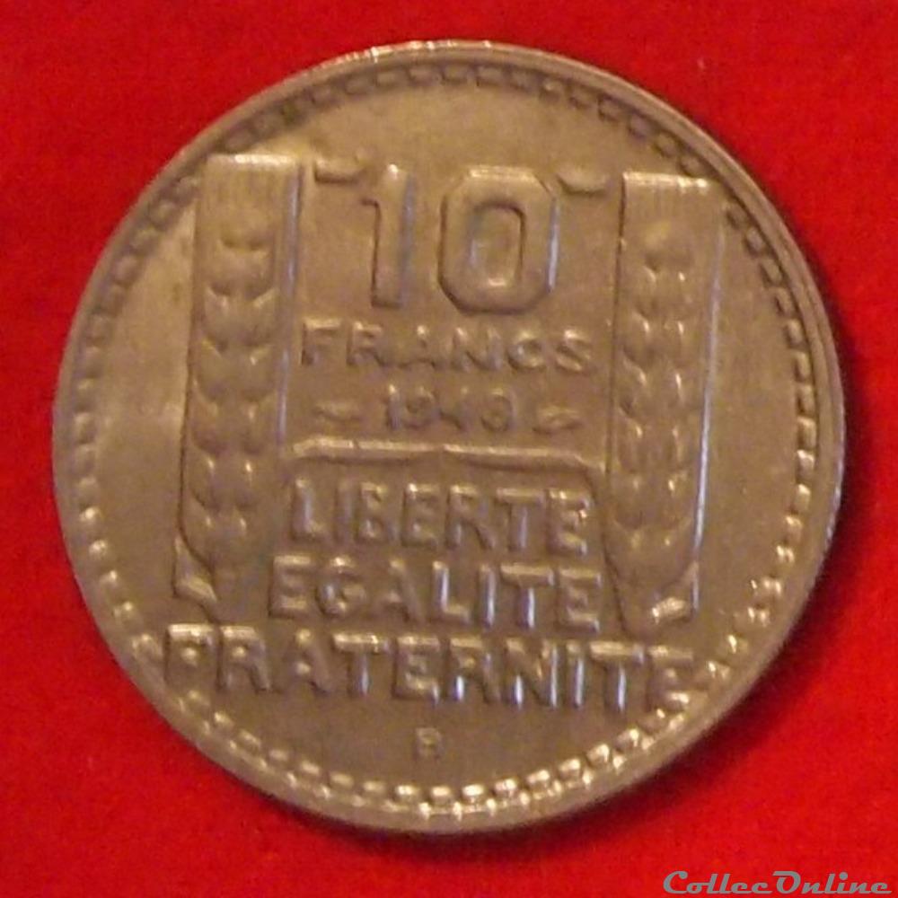 monnaies monde france turin 10 francs 1948 b