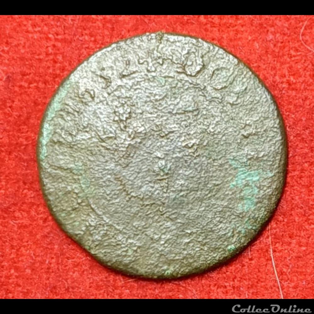 monnaies europe medievale france royales double tournois 1632 la rochelle