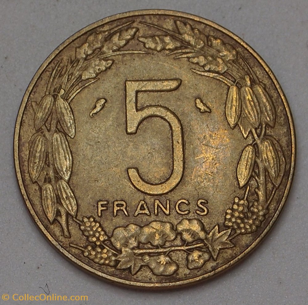 5 Francs - 1973 monnaies monde afrique centrale 5 francs 1973