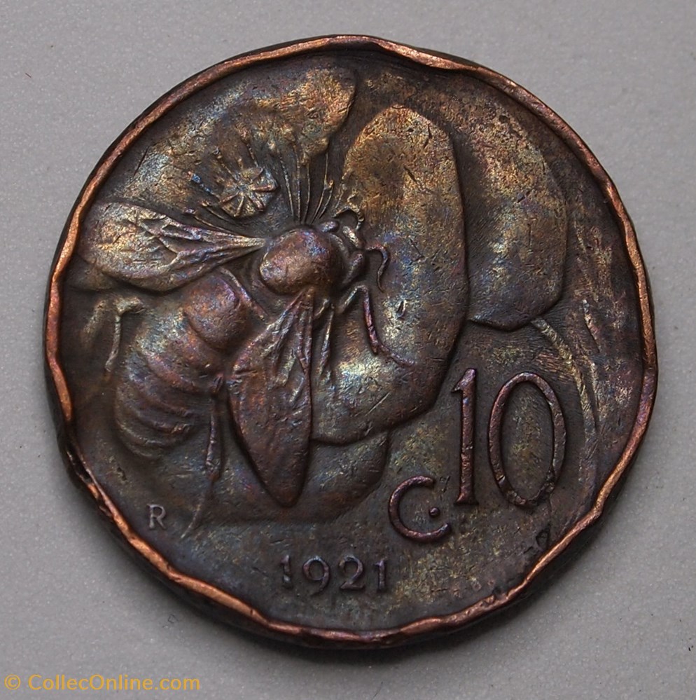 10 Centesimi - 1921 monnaies monde italie 10 centesimi 1921