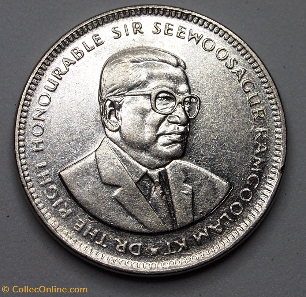 1/2 Roupie - 1987 monnaie monde maurice 1 2 roupie 1987