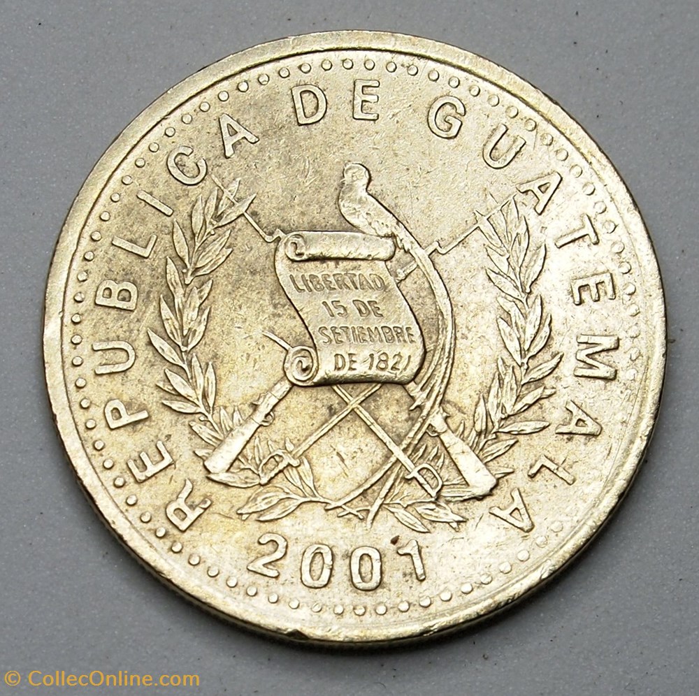 monnaies monde guatemala 50 centavos 2001