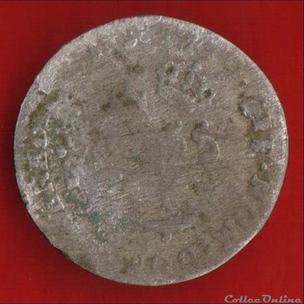 Double sol - 17?? - monnaies europe medievale a france royales double sol 17