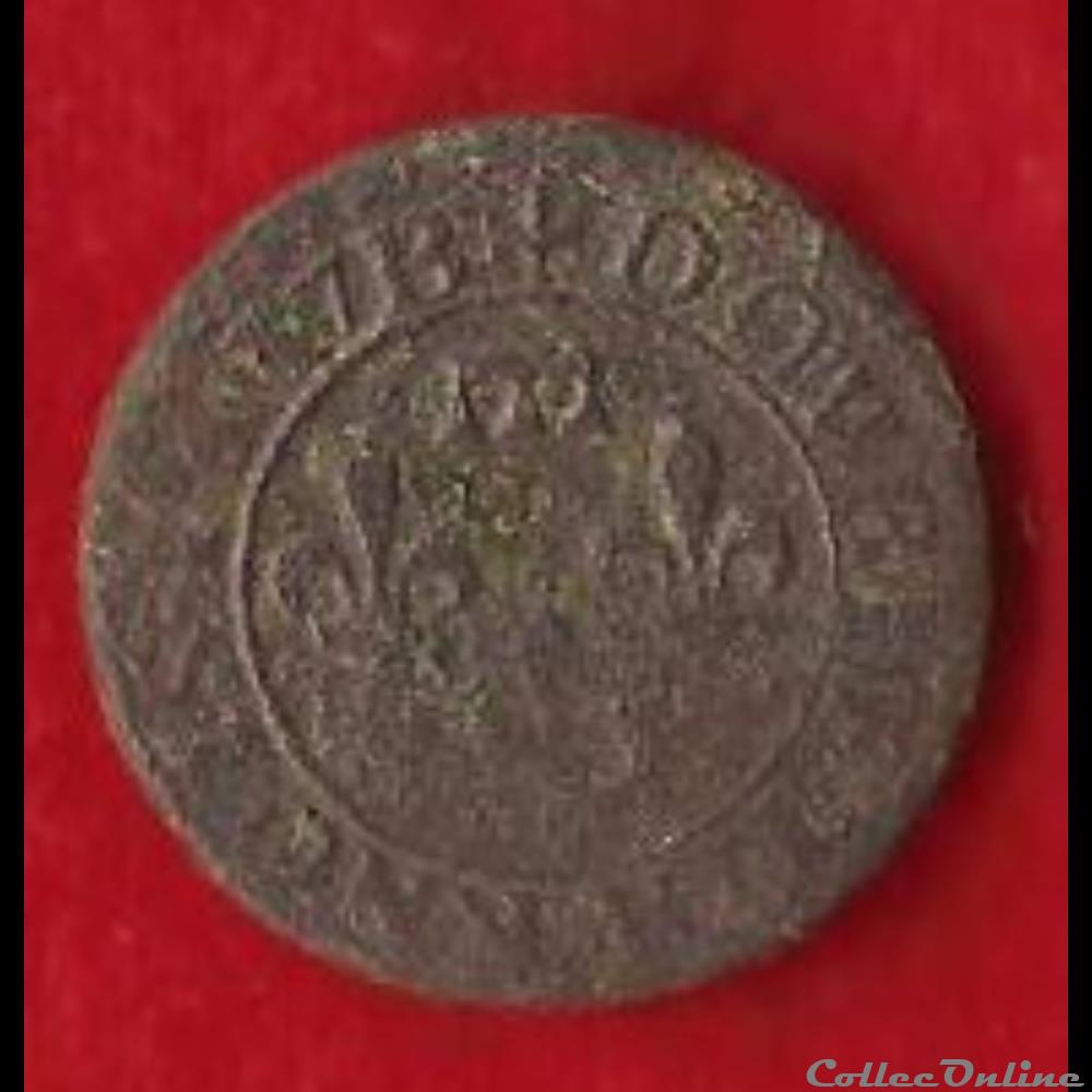 monnaies europe medievale france feodales principaute de dombes trevoux 1637 double tournois
