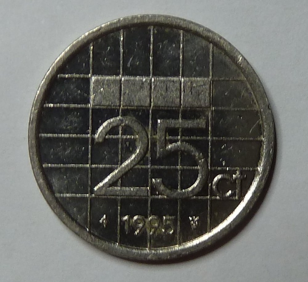 25 Cents - 1995 monnaies monde pays bas 25 cents 1995