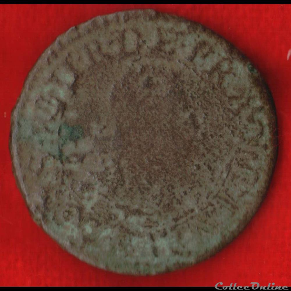 Double Tournois - 1617 - monnaies europe medievale a france royales double tournois 1617