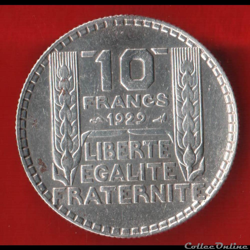 monnaies monde france turin 10 francs 1929