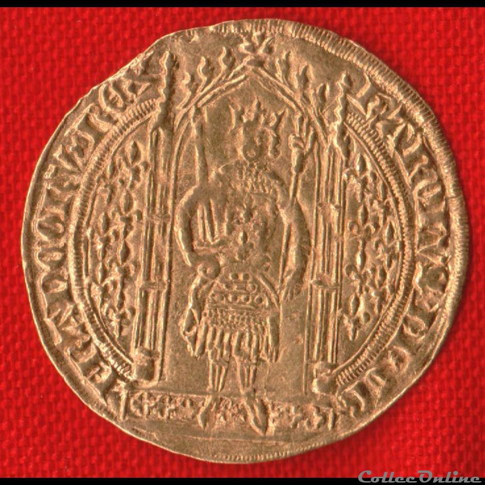 monnaies europe medievale france royales franc a pied 1365