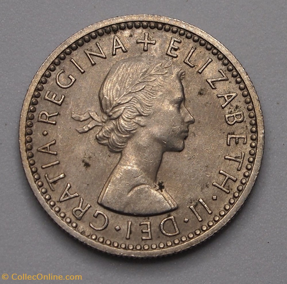 6 Pence - 1957 monnaies monde royaume uni 6 pence 1957