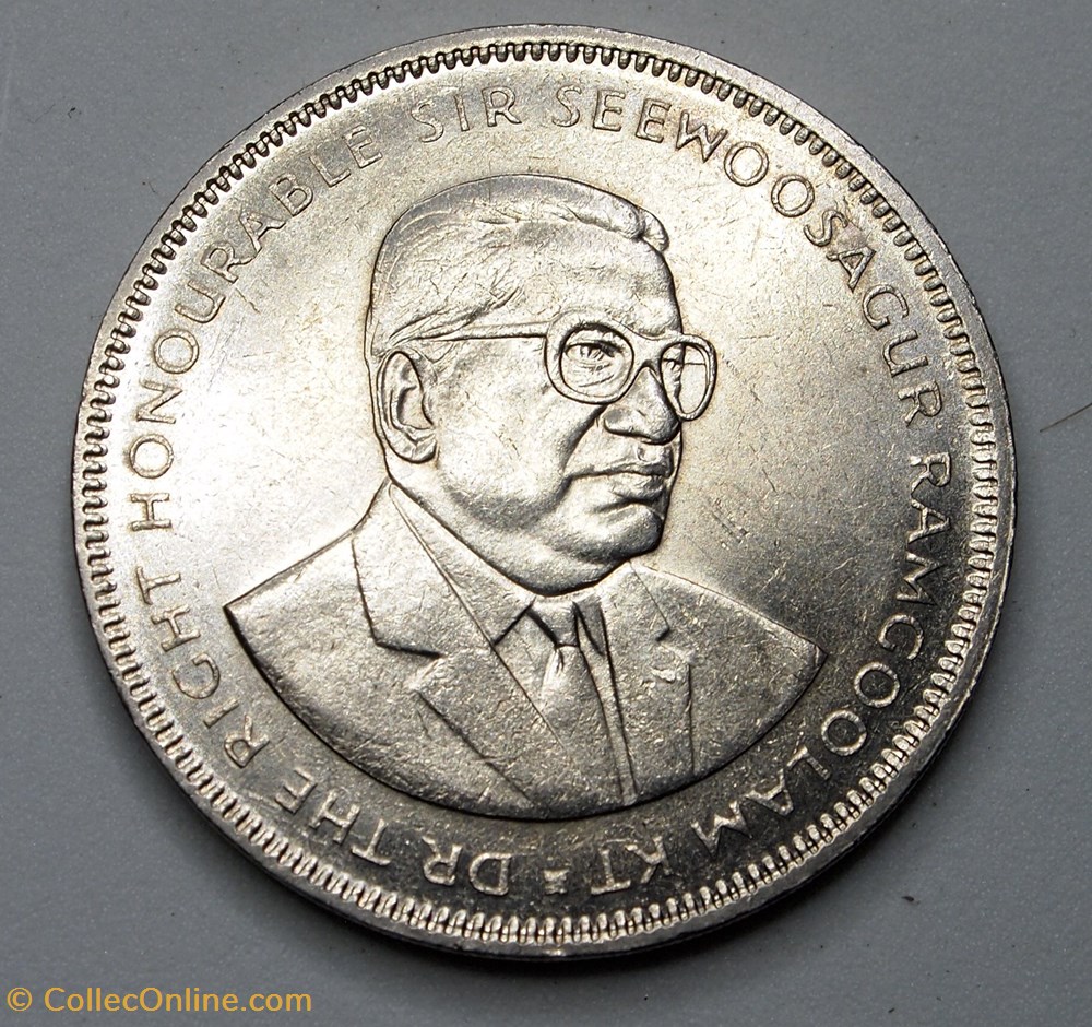 5 Roupies - 1987 monnaie monde maurice 5 roupies 1987