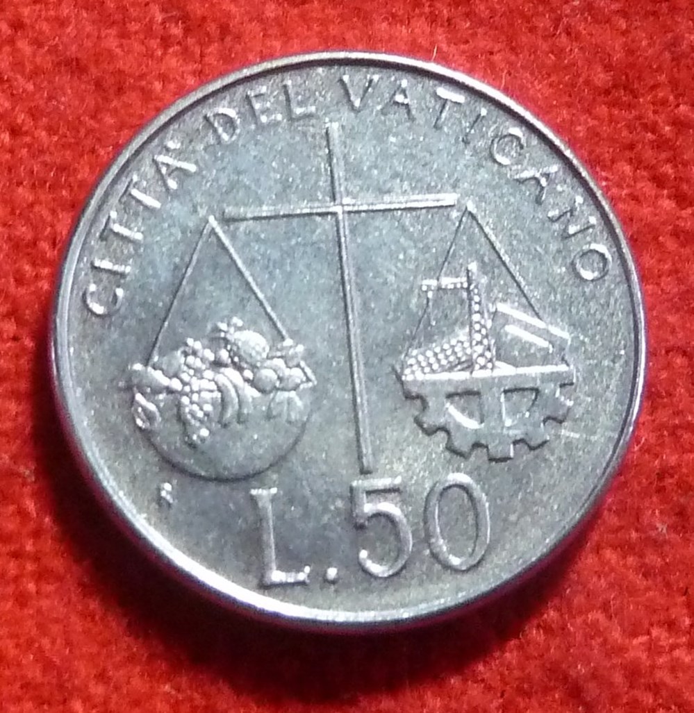 50 Lires - 1992 monnaies euros a vatican 50 lires 1992
