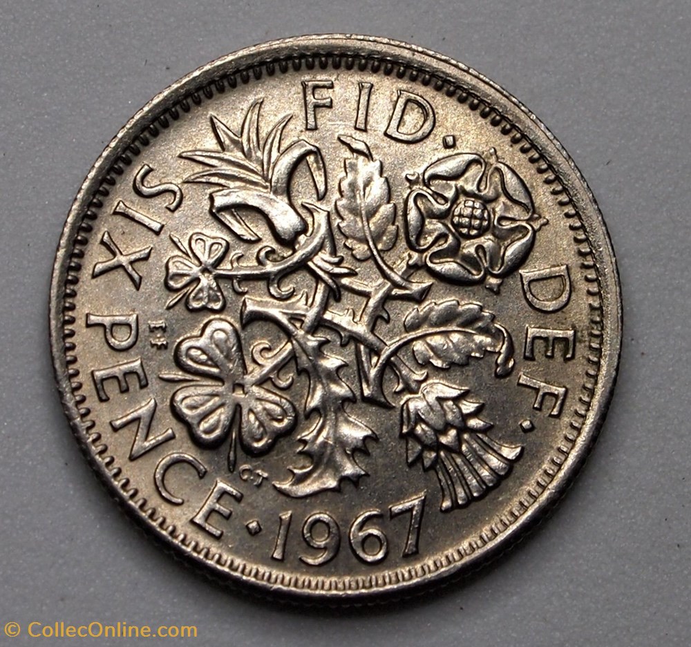 6 Pence - 1967 monnaies monde royaume uni 6 pence 1967