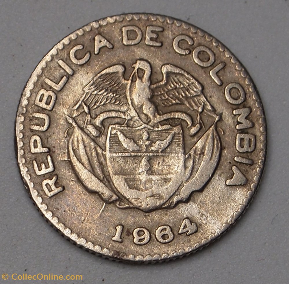 10 Centavos - 1964 monnaies monde colombie 10 centavos 1964