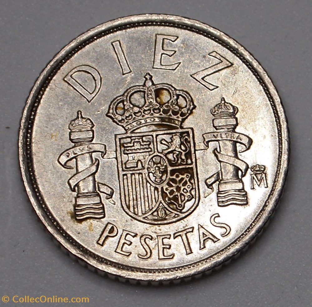 10 Pesetas - 1984 monnaies monde espagne 10 pesetas 1984