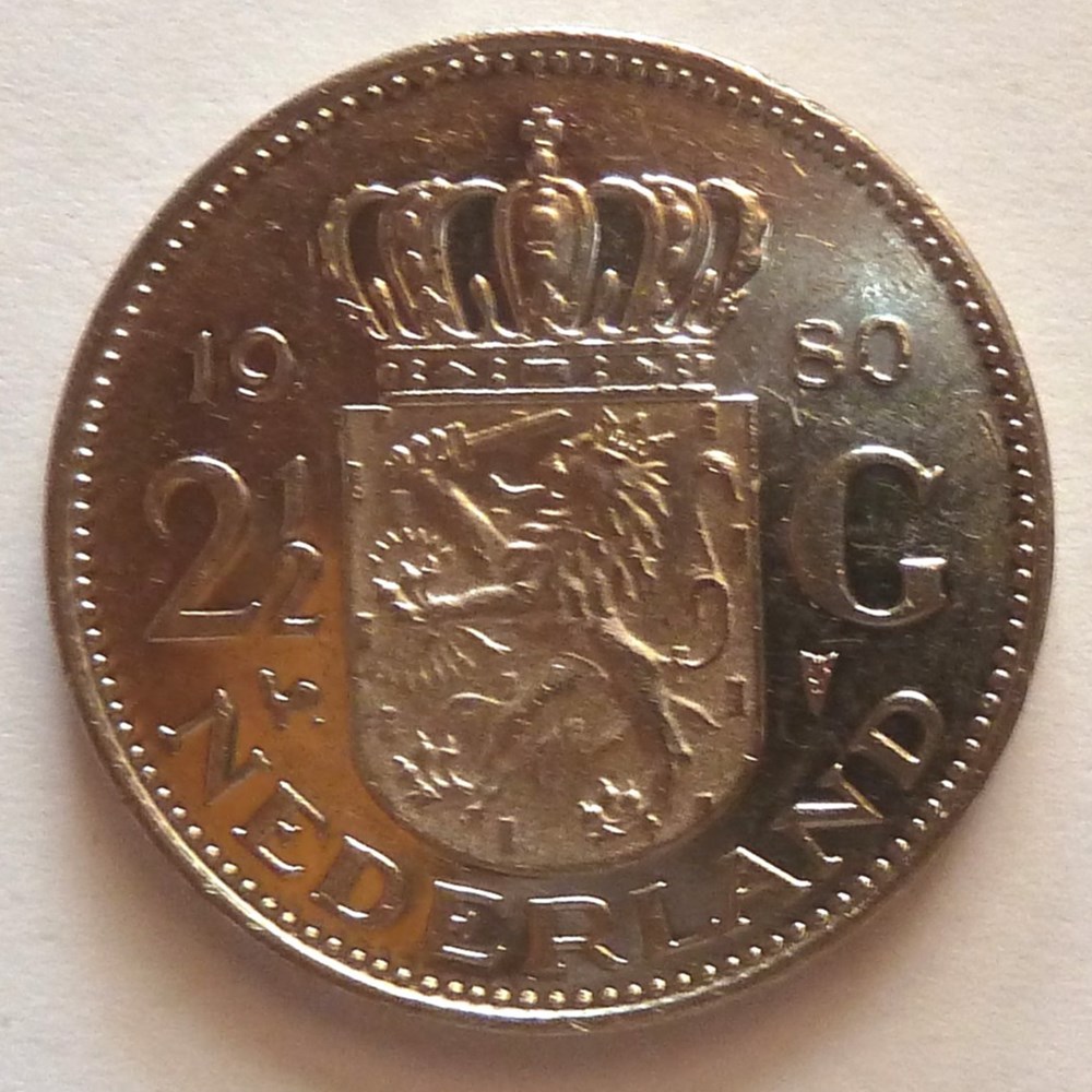 2 1/2 Gulden - 1980 monnaies monde pays bas 2 1 2 gulden 1980
