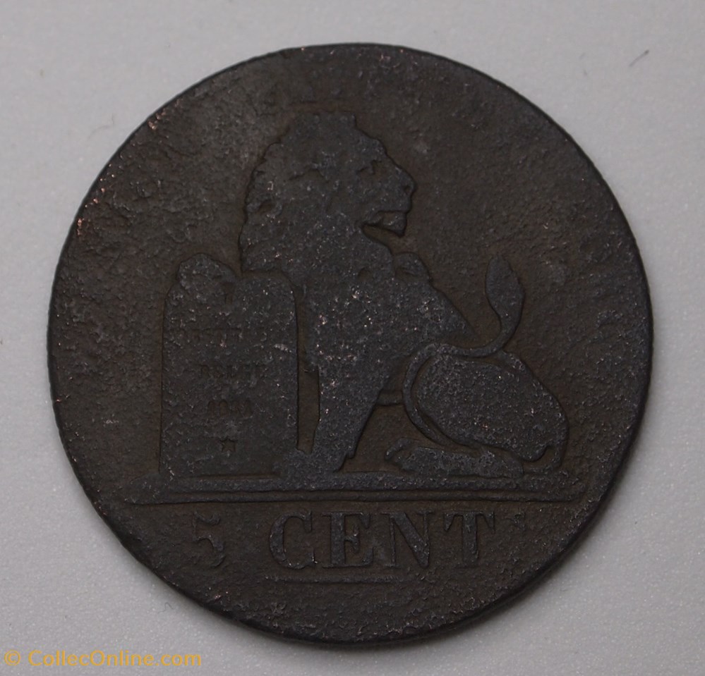 5 Centimes - 1837 monnaies monde belgique 5 centimes 1837