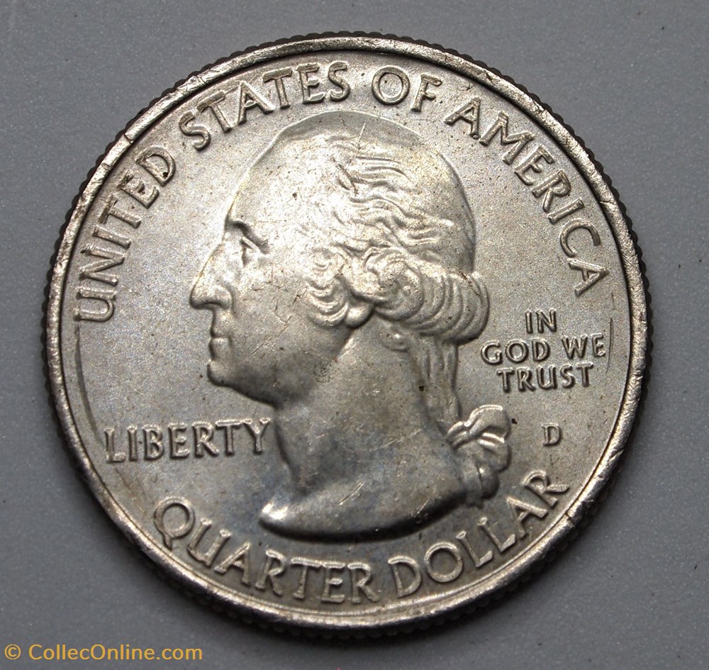 1/4 dollar ( 25 cents ) - 2010 D monnaie monde etat uni 1 4 dollar 25 cents 2010 d