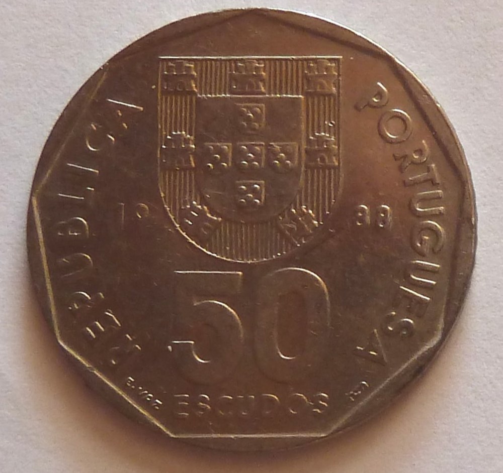 monnaies monde portugal 50 escudos 1988