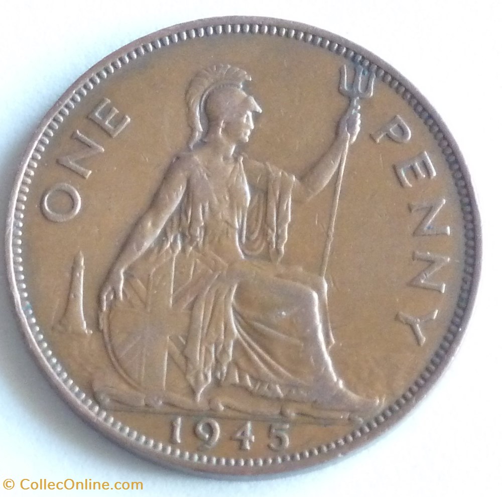 1 Penny - 1945 monnaies monde royaume uni 1 penny 1945