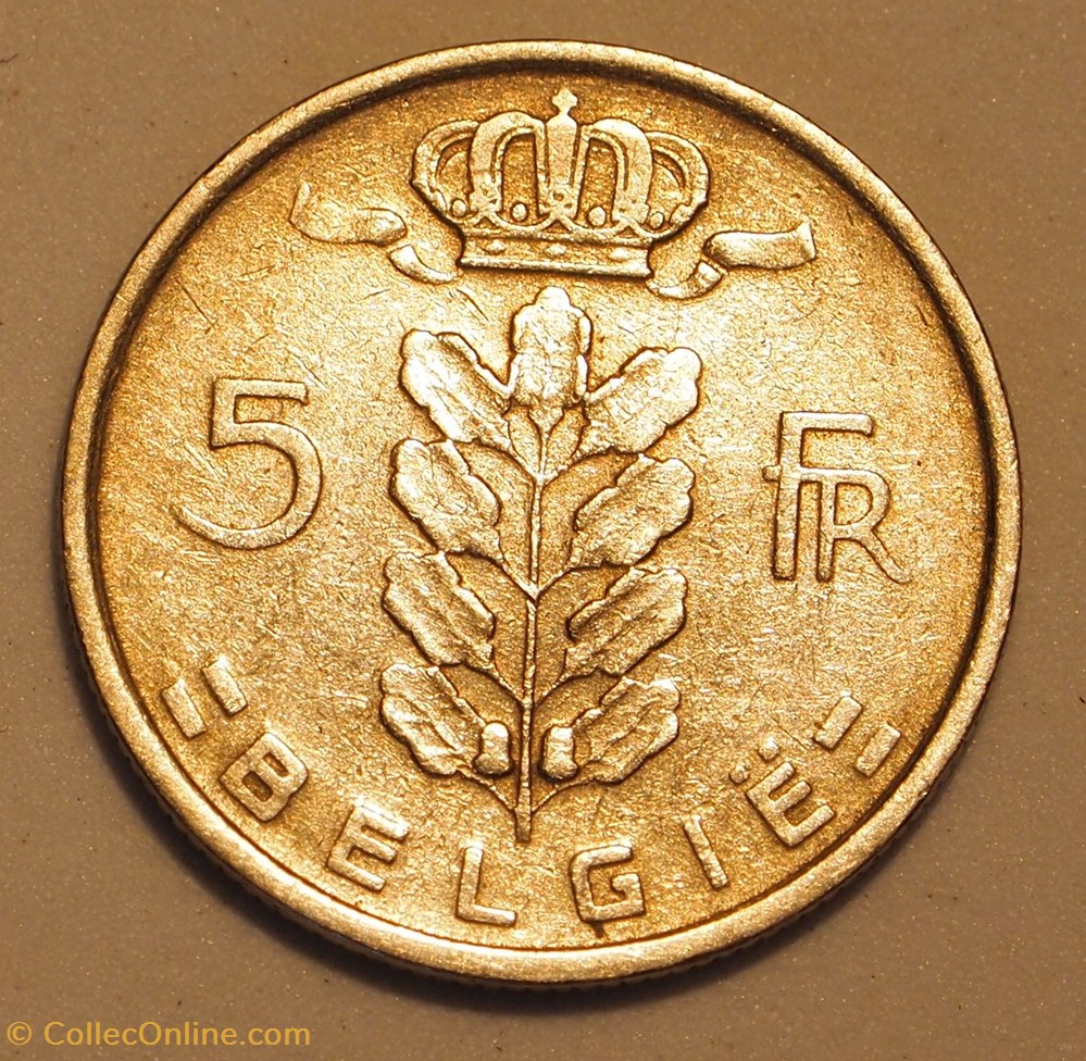 5 Francs - 1950 monnaies monde belgique 5 francs 1950