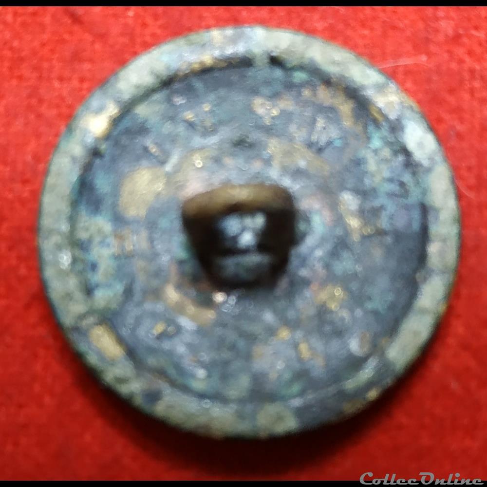 vetement et accessoire bouton militaire marine seconde empire disciplinaires des colonies