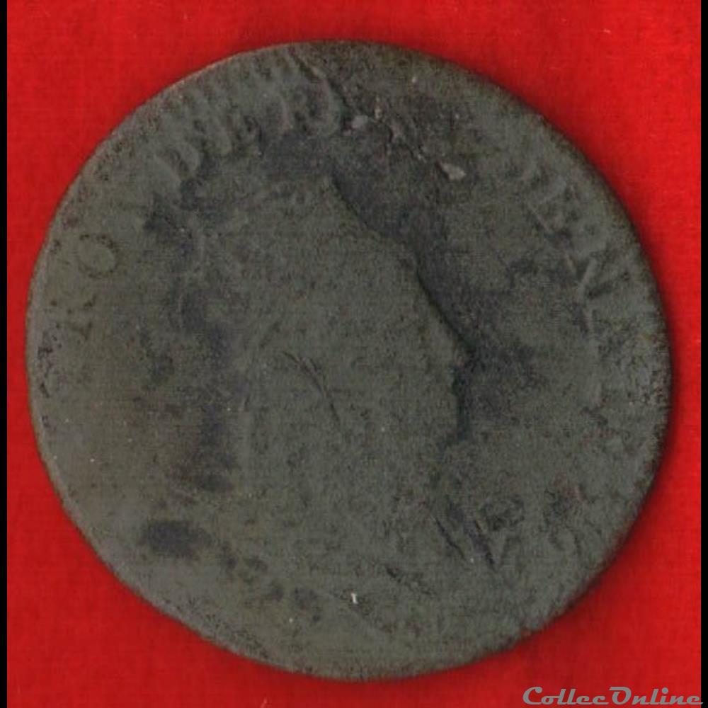 Liard de France - 1656 - Dijon monnaies europe medievale royales liard de france 1656 dijon
