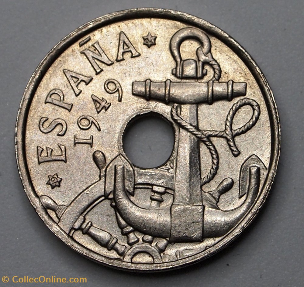 monnaie monde espagne 50 centimos 1962