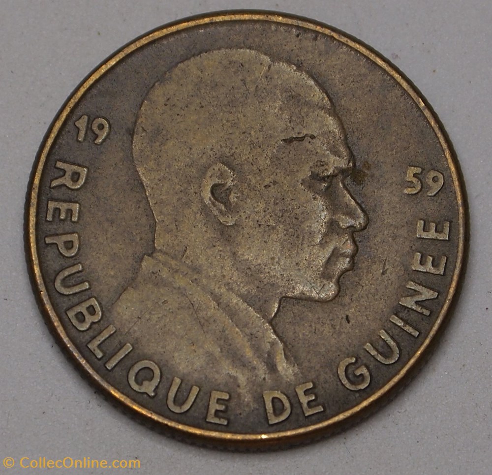 25 Francs Guinéens - 1959 monnaies monde 25 francs guineens 1959