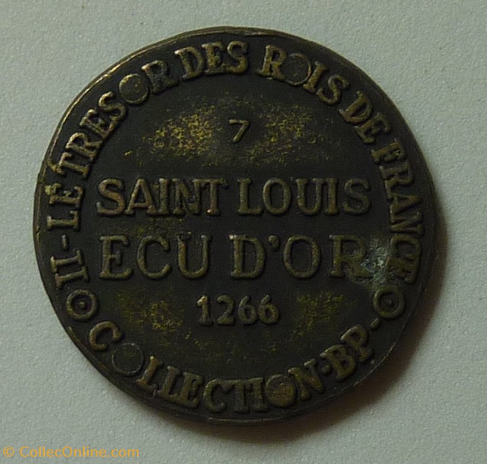 Collection BP 7 monnaies jetons mereaux collection bp 7