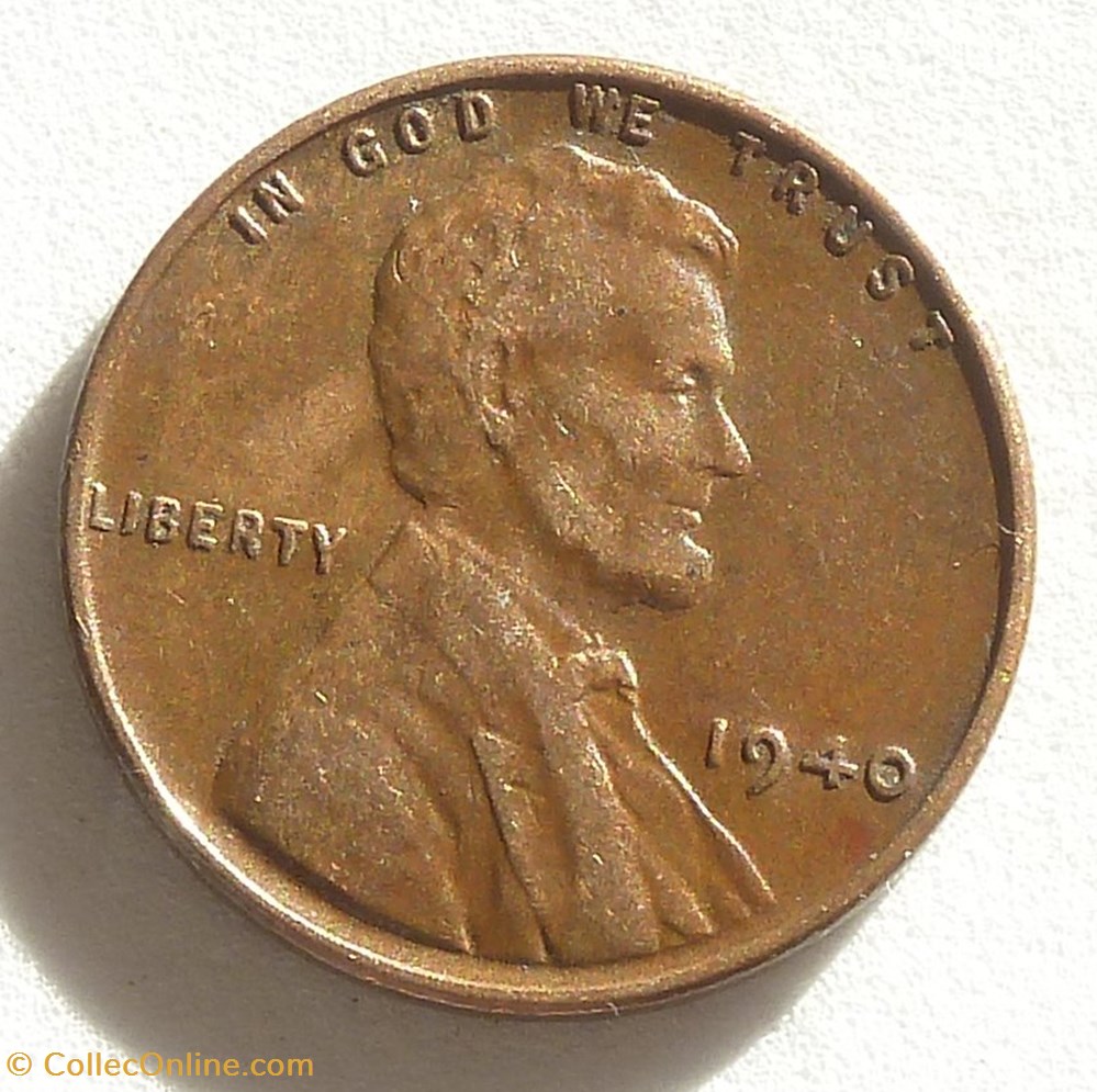 1 Cent - 1940 monnaies monde etats unis 1 cent 1940