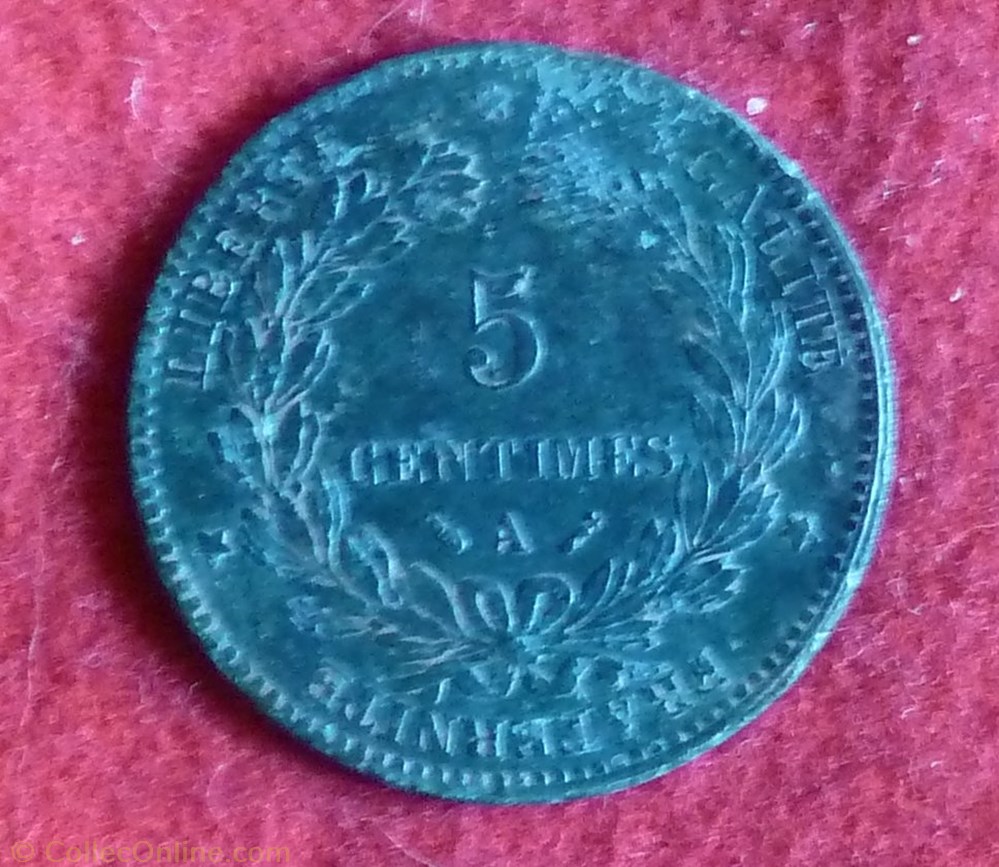 5 Centimes - Cérès - 1882 - Paris monnaies monde france 5 centimes ceres 1882 paris