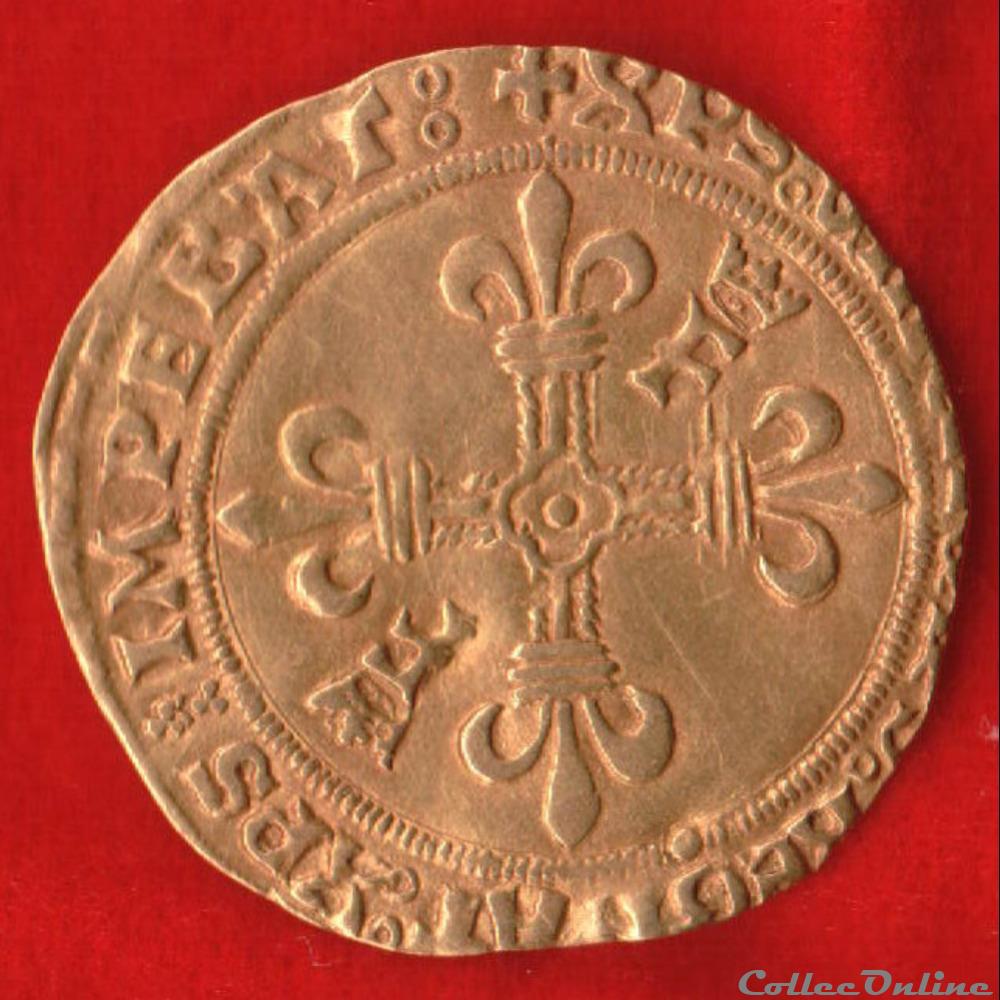 Ecu d'or - 1515 - Rouen monnaies europe medievale a france royales ecu or 1515 rouen