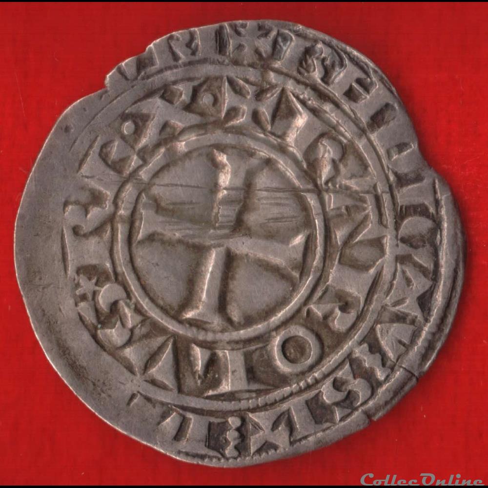 Maille blanche - 1326 - monnaies europe medievale france royales maille blanche 1326