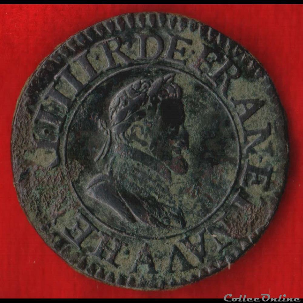monnaies europe medievale france royales double tournois 1604 paris